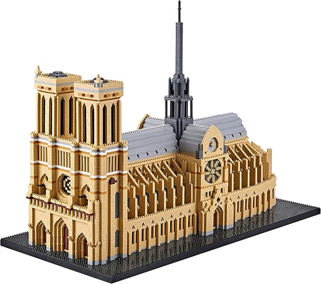 Notre Dame de Paris 7380 PCS Micro Building Blocks Set - Detailed Architectural Model Kit for Adults & Teens, Creative DIY Gift Idea, Miniature Construction Kit for Architecture Enthusiasts