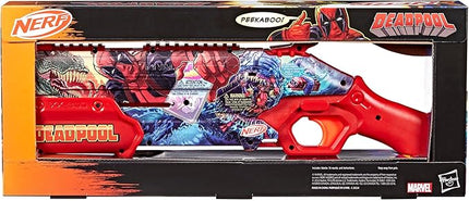 Nerf Marvel Deadpool Blaster, 16 Nerf Rival Accu-Rounds, Pump Action, Breech Load, Gifts for Teens, 14+