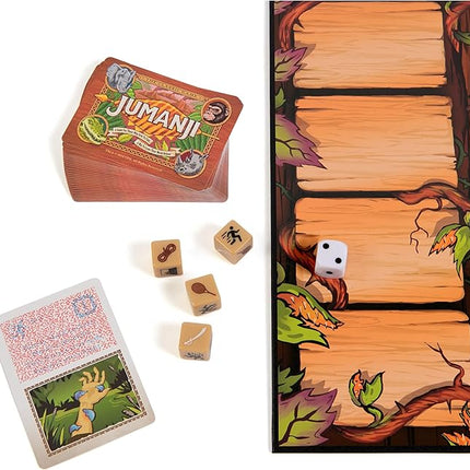 Spin Master Games, Jumanji 30th Anniversary Edition, The Classic Thrilling Adventure Family Board Game Based on The Action-Comedy Movie, Updated Jungle Challenges, 2-4 Players, for Ages 6 & Up