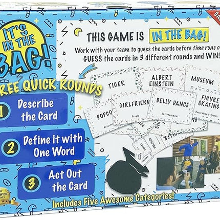 It’s in The Bag - Ultimate Family Game for Game Night, 3 Rounds of Wild Easy Fun! Best Board and Party Games for Adults, Groups, and Kids