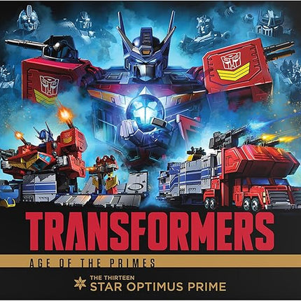 Transformers Age of The Primes Titan Class The Thirteen Star Optimus Prime, 15-inch Converting Action Figure, Robot Toys for Ages 15+