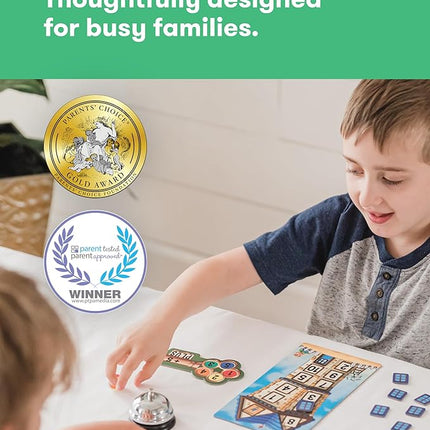 SimplyFun Math Room - Educational Game - Quick Thinking & Fun Games for Kids Ages 5 & Up - Fast Solving Addition & Subtraction Game - 2 to 4 Players