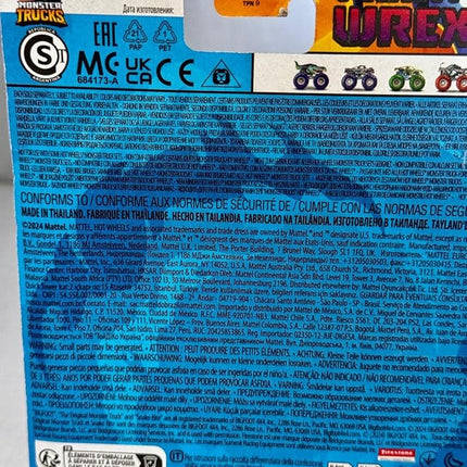 Hot Wheels Monster Trucks Mega-Wrex 2024, Power Smashers, Includes Crushed Car