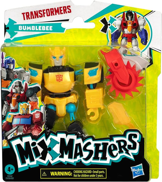 Transformers MixMashers Bumblebee Custom Mix-and-Match Action Figure & Accessories, 5-Inch-Scale (12 cm) Robot Toys for Kids Ages 4+