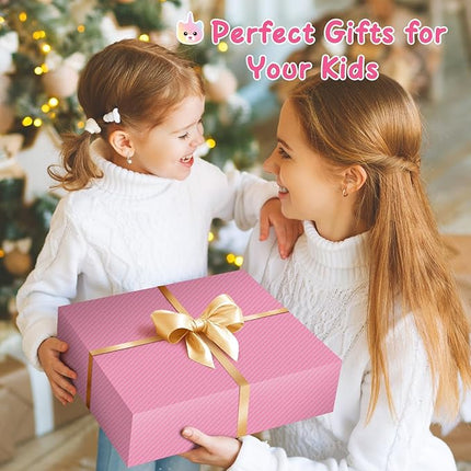 KMUYSL Toys for Ages 3 4 5 6 7 8+ Years - Plush Mommy Stuffed Animal with 4 Babies in Her Tummy, Soft Plush Toys Set, Christmas Birthday Gifts for Girls Boys Baby, Toddler, Kids (Unicorn Cat Toys)