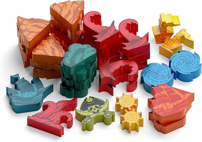 Sail Board Game - Co-op Trick Taking Game - 2 Players - 20 Minute Play Time (Sail: Meeple Upgrade Pack)