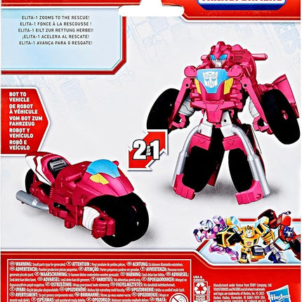 Transformers Classic Heroes Team Elita-1 4.5-Inch Action Figure, Easy 1-Step Conversion, Robot Toys for Girls and Boys 3 and Up