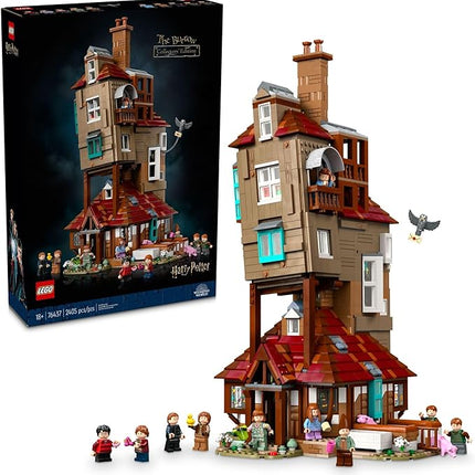 LEGO Harry Potter The Burrow Building Sets for Adults - Collectible Harry Potter Weasley House Kits with 10 Minifigures - Gifts for Men and Women, Fans - 76437