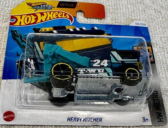 Hot Wheels Heavy Hitcher Diecast Car, HW Metro Series, 1:64 Scale, 4/10