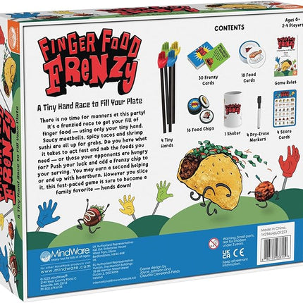MindWare Finger Food Frenzy Family Board Game | Classic Strategy Board Games for Kids Ages 6 and Up | Boost Dexterity and Problem-Solving Skills with Kid Board Games