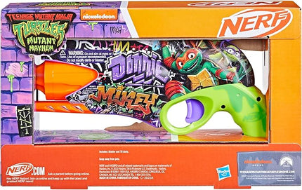 Nerf Teenage Mutant Ninja Turtles Blaster, 10 Elite Darts, Toy Foam Blasters, Ages 8 and Up