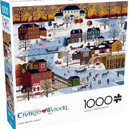 Buffalo Games - 1000 Piece Charles Wysocki Jigsaw Puzzle - Festive Winter Scene - Challenging Puzzles for Adults and Families