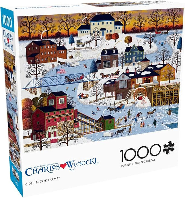 Buffalo Games - 1000 Piece Charles Wysocki Jigsaw Puzzle - Festive Winter Scene - Challenging Puzzles for Adults and Families