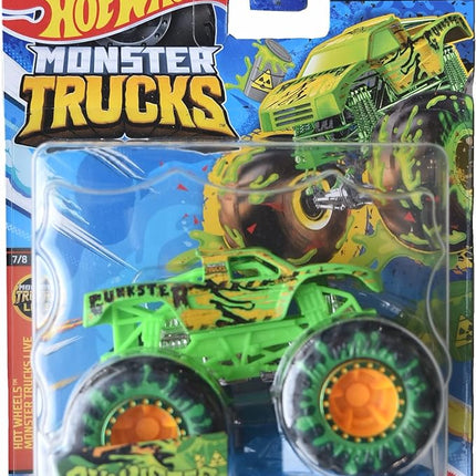 Hot Wheels Monster Trucks Gunkster, Connect and Crash 2023