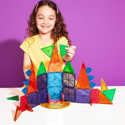 MAGNA-TILES® Combo 46-Piece Magnetic Construction Set, The Original Magnetic Building Brand