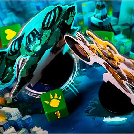 IELLO: King of Tokyo: Origins - Family-Friendly Dice & Strategy Board Game, Battling Monsters-Robots-Aliens, 4 New Monsters, Ages 8+, 2-4 Players