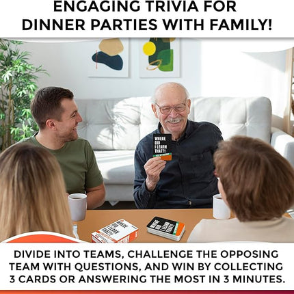 QUOKKA Trivia Card Game with 500 Questions in History – Trivia Games for Adults, Teens, and Families – Trivia Cards with Answers – Great Board Games Trivia for Family Party and Game Night