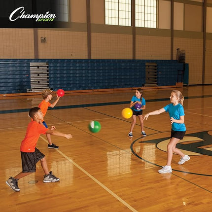 Champion Sports® Rhino Skin® Low Bounce Dodgeball Sets & Singles for Playground, PE, Backyard & League Games – Team Sports Equipment for Youth & Adults