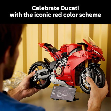 LEGO Technic Ducati Panigale V4 S Motorcycle Toy - Building Set for Adults, Men & Women, Ages 18+ - Gift for Birthdays - 42202