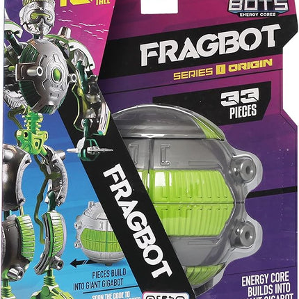 Giga Bots - FRAGBOT | Energy Core Transforms Into 13 Inch Action Figure | Combat Specialist | Unique Toy Combat Attachments and Skills | Includes 33 Buildable Pieces