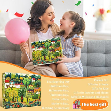 Woods Wild Roads Jigsaw Puzzle, 1000 Piece Puzzle for Adults, Impossible Hard Difficult Challenging Puzzles for Adults 1000 Pieces, Home Decoration Puzzle, Interlock Perfectly No Dust