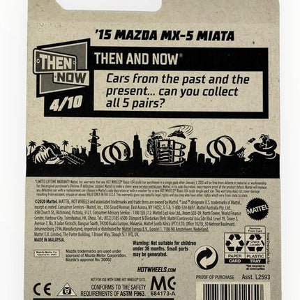 Hot Wheels '15 Mazda MX 5 Miata, [red] 129/250 Then and Now 4/10