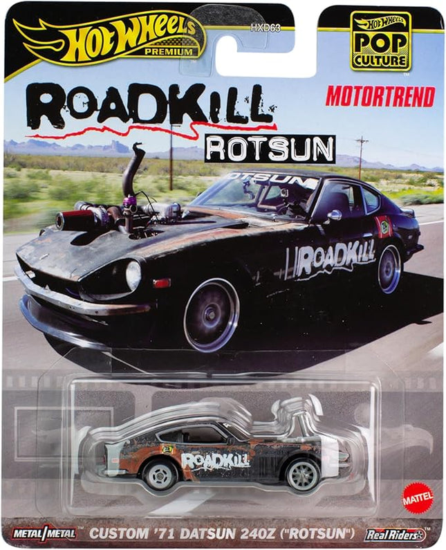 Hot Wheels Pop Culture Roadkill ROTSUN - Custom '71 Datsun 240Z (Lotsun) [Mini Car] [3 Years Old and Up] HKC37