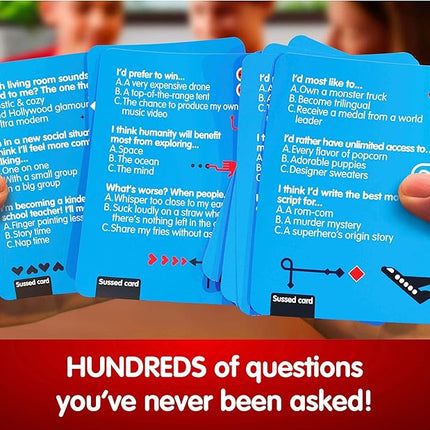 SUSSED The Wacky ‘What Would You Do’ Card Game - Social Fun for Teens, Boys, Girls for Kids Ages 10+ & Adults - Blue Pack