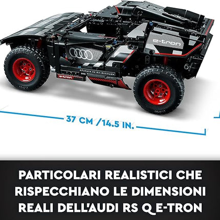 LEGO Technic Audi RS Q e-tron 42160 Advanced Building Kit for Kids Ages 10 and Up, This Remote Controlled Car Toy Features App-Controlled Steering and Makes a Great Gift for Kids Who Love Engineering