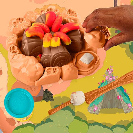 Play-Doh Bluey Goes Camping Playset with Campfire Themed Tools, Kids Arts and Crafts Toys for Girls and Boys 3 Years & Up (Amazon Exclusive)