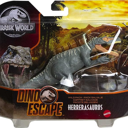 Jurassic World Toys Wild Pack Herrerasaurus Carnivore Dinosaur Action Figure Toy with Movable Joints, Realistic Sculpting & Attack Feature, Kids Gift Ages 3 Years & Older