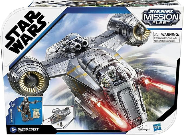 STAR WARS Mission Fleet The Mandalorian The Child Razor Crest Outer Rim Run Deluxe Vehicle with 2.5-Inch-Scale Figure for Kids Ages 4 and Up