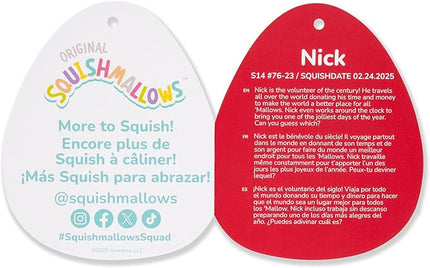 Squishmallows Original 14in Nick The Santa Claus in Red Hawaiian Shirt – Official Jazwares Holiday Plush (Large)