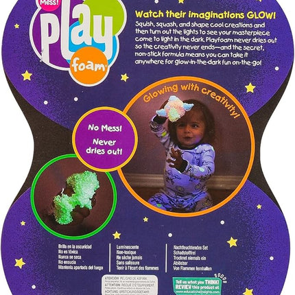 Educational Insights Playfoam Glow-In-The-Dark 4-Pack, Fidget & Sensory Toy, Gift for Boys & Girls, Ages 3+