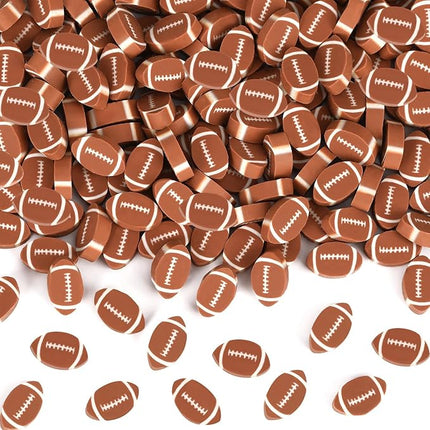 JUNEBRUSHS 150Pcs Sports Ball Mini Erasers, Football Erasers for Kids Bulk Novelty Pencil Erasers for Student Classroom Prizes, Homework Rewards Gifts Party Favors