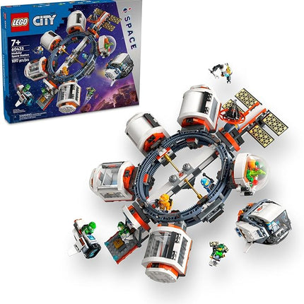 LEGO City Modular Space Station STEM Toy, Modular Exploration Science Toy with 6 Astronaut Minifigures, Gifts for Boys, Girls, and Kids Ages 7 and Up, Building Toy for Kids, 60433