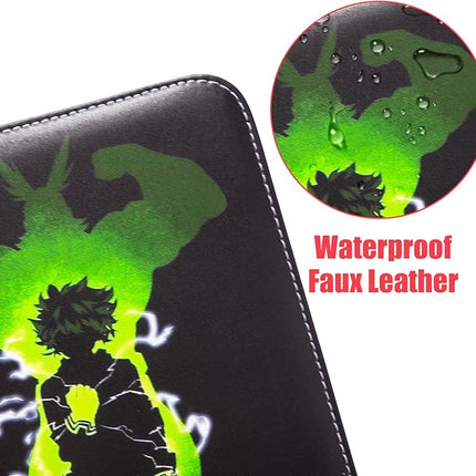 Trading Card Binder for Anime Cards,4 Pocket with 60 Sleeves up to 480 Cards,Waterproof Card Storage Bag with Removable Sleeves for Anime and TCG Cards