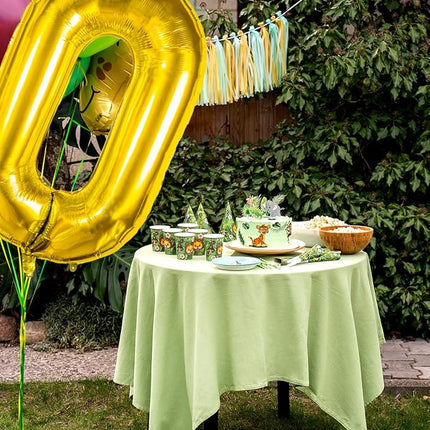 Smlpuame 40 inch Number Balloon 0-9 Gold Large Number 0 Balloons,Digital Balloons for Birthday Party Celebration Decorations Supplies, Helium Foil Number Balloons for Wedding Anniversary