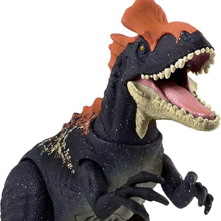 Jurassic World Toys Camp Cretaceous Sound Strike Cryolophosaurus Medium-size Dinosaur Figure, Strike Action, Sounds, Movable Joints, Ages 4 Years Old & Up
