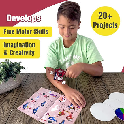 Butterfly EduFields STEM Kit for Kids Ages 8-10-13 | Build 20+ Motor Machines & DIY Engineering Projects | Educational Science Kit for Boys & Girls | Fun STEM Toys for Ages 8-10 | Robotics Learning