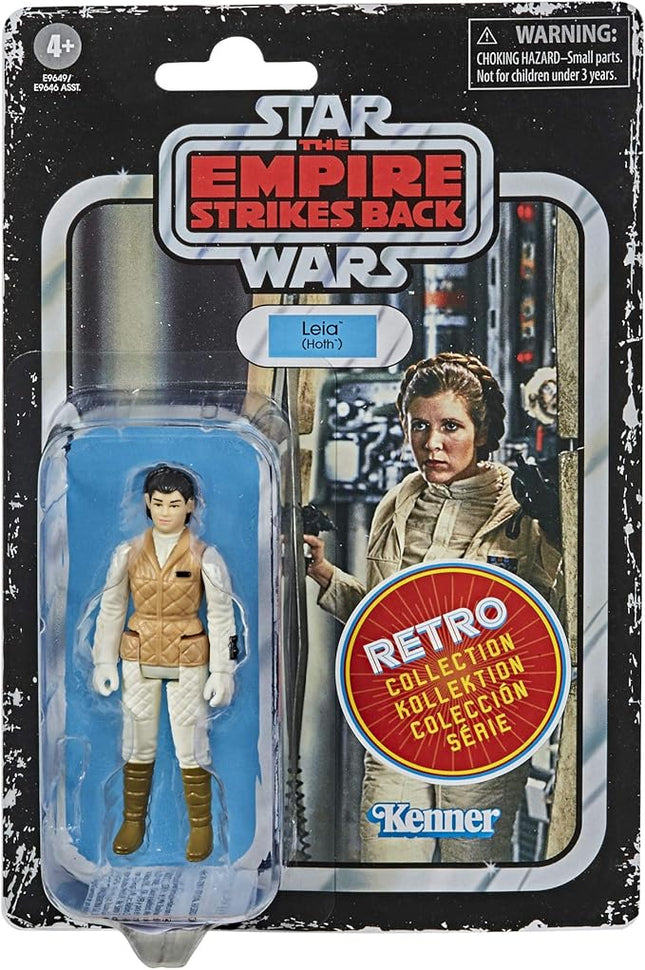 Star Wars Retro Collection Princess Leia Organa (Hoth) Toy 3.75-inch Scale The Empire Strikes Back Figure, Kids Ages 4 and Up