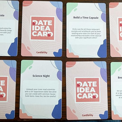 72 Prompt Date Idea Cards - A Romantic Date Night Card Game for Couples