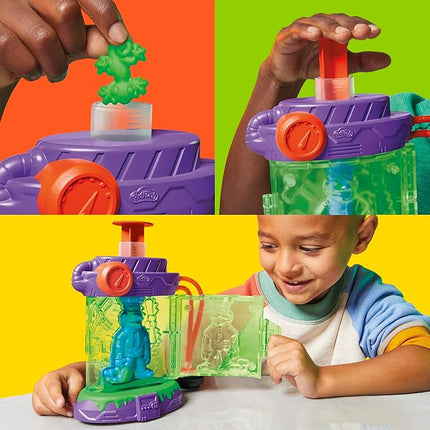 Play-Doh Teenage Mutant Ninja Turtles Mutation Station Playset, Bendy 4 Inch Donnie Action Figure, Kids Arts & Crafts, TMNT Toys for Boys & Girls 4+