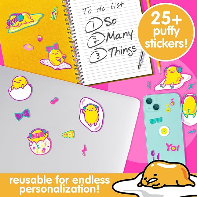 Gudetama The Lazy Egg Puffy Sticker Playset