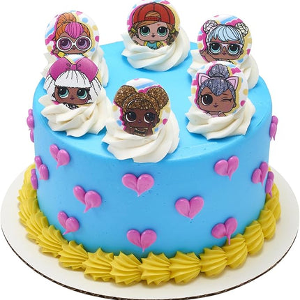 DecoPac L.O.L. Surprise! Rings, 24 L.O.L. Surprise Funseeker Cupcake Decorations Featuring 6 Different Dolls - 24 Pack