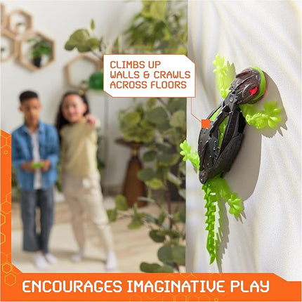 HEX BOTS Wall Crawler Gecko, Rechargeable Remote Control Robot Kids Toys, Climbs up Walls, RC Robot Toys for Boys & Girls Ages 4 & Up