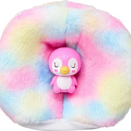 Barbie Cutie Reveal Doll & Accessories, Color Dream Series, Tie-Dyed Penguin Costume & 10 Surprises Including Color Change