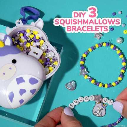 Squishmallows Original Bubba The Cow Bracelet Kit, Bracelet Making Kit, Friendship Bracelet Kit, Charm Bracelet, Charm Bracelet Making Kit, Gifts for Girls, 7 Year Old Girl Birthday Gifts, Crafts