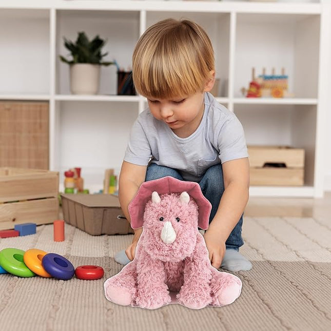 MON AMI Shyla The Dino Stuffed Animal – 9”, Soft & Cuddly Dinosaur Plush, Use as Toy or Nursery Room Décor, for Kids of All Ages