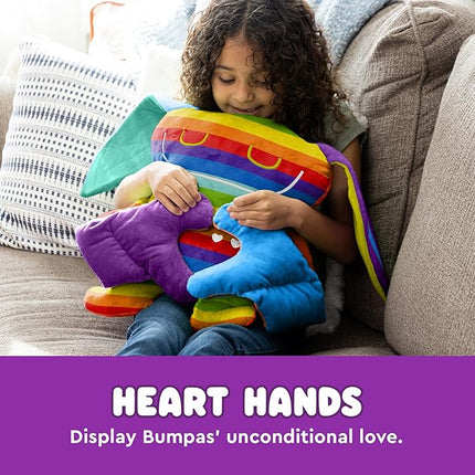 Bumpas Weighted Plush Toy – Machine Washable Calming Stuffed Animal for Kids – Arms and Body are Weighted to Give a Realistic Hug – Soft Companion for Playtime, Naptime & Travel (Fuss)